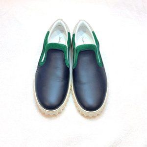 Ferragamo Cruise Corsaro Leather Slip-On Sneakers